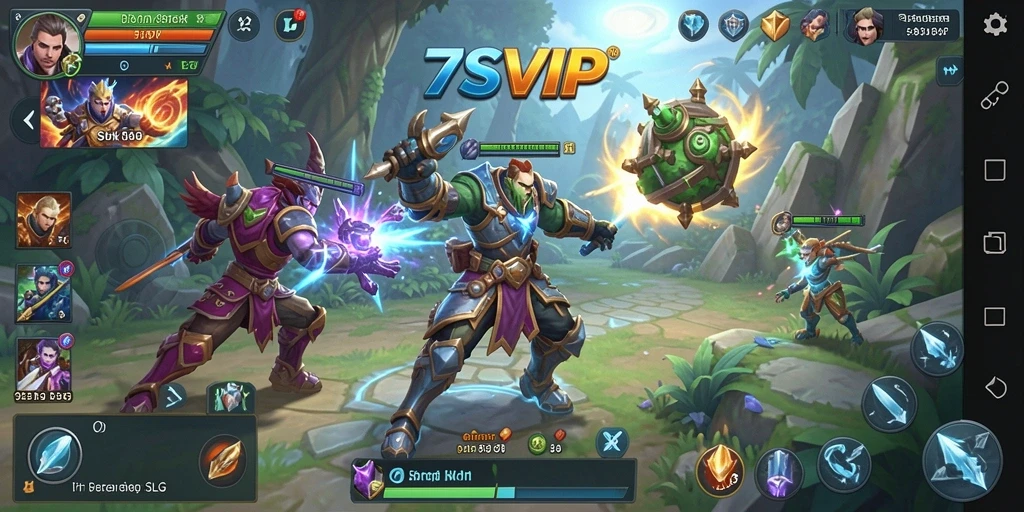 Tampilan gameplay menarik dari 7SVIP dengan elemen strategi.