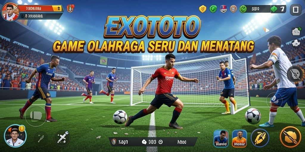 Tampilan gameplay seru dan interaktif dari EXOTOTO.