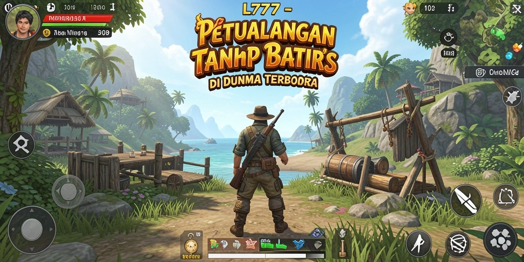 Screenshot gameplay L777 menunjukkan eksplorasi mendalam di dunia terbuka yang menakjubkan.