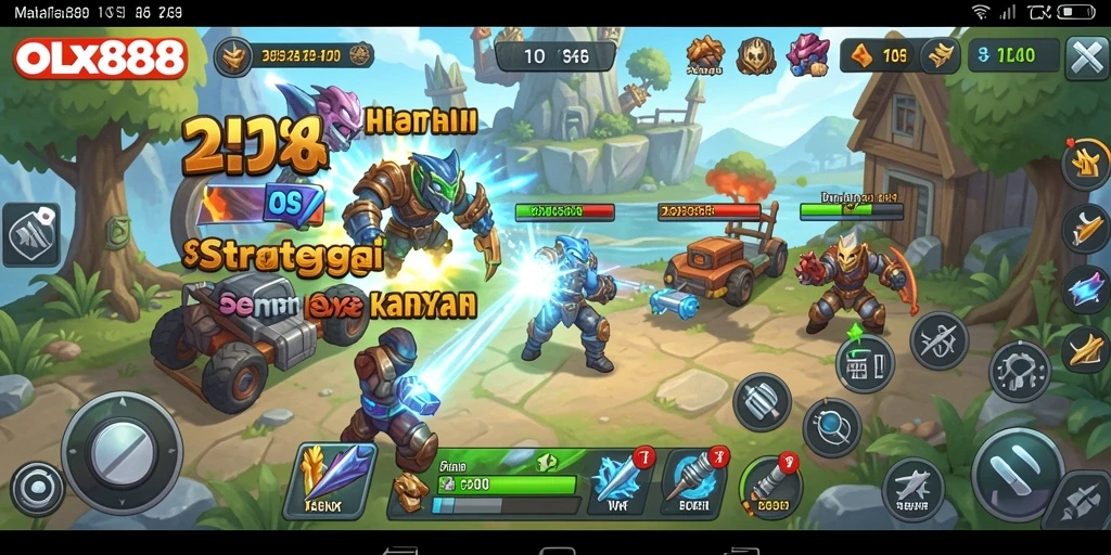 Screenshot menampilkan momen intense dalam gameplay strategi.