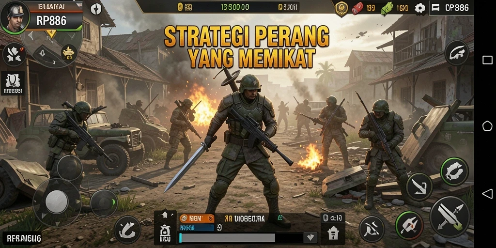 Gameplay intens dan taktis dalam RP886 yang memukau.