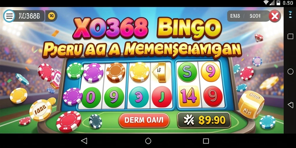 Menampilkan gameplay seru dari permainan Bingo di XO368.